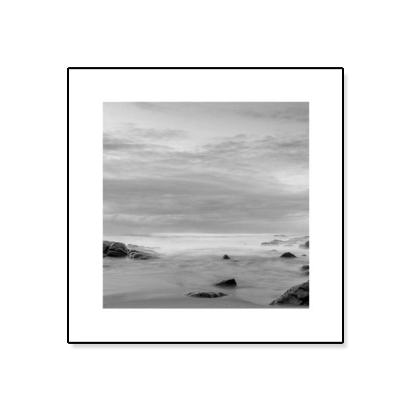 BowLift | Dark Photography Seascape Art Print Textured Contemporary Living Room Furniture Wall Decor