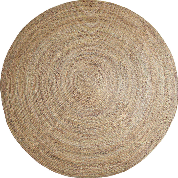 BowLift | Brown simple rug jute rural rug washable non-slip pet-friendly rug for the living room