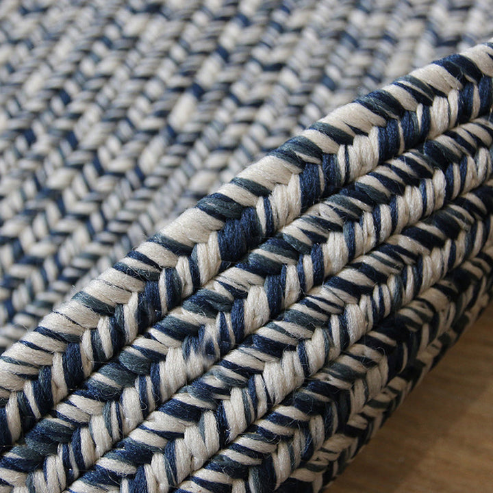 BowLift | Country Solid Color Carpet Blue Polypropylene Carpet Non-Slip Back Washable Pet-Friendly Rug for Home