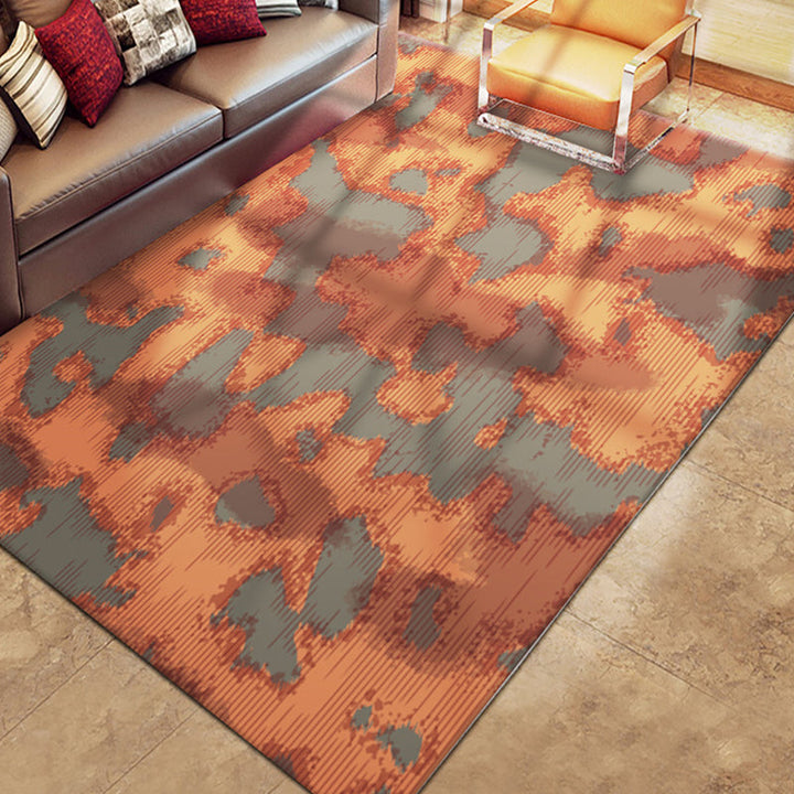 BowLift | Multicolor Abstract Striped Pattern Carpet Polyester Industrial Carpet Pet Friendly Washable Non-Slip Rug for Living Room