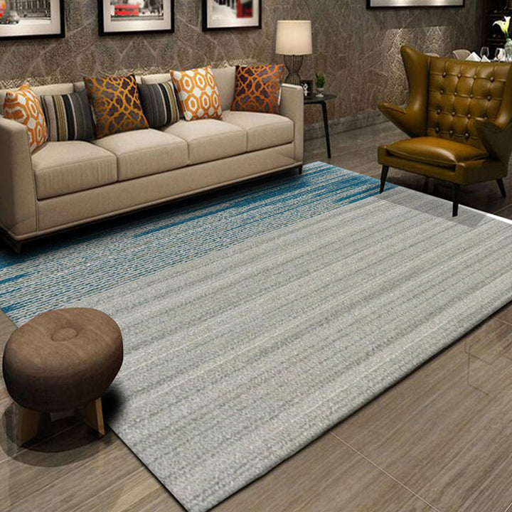 BowLift | Multicolor Abstract Striped Pattern Carpet Polyester Industrial Carpet Pet Friendly Washable Non-Slip Rug for Living Room