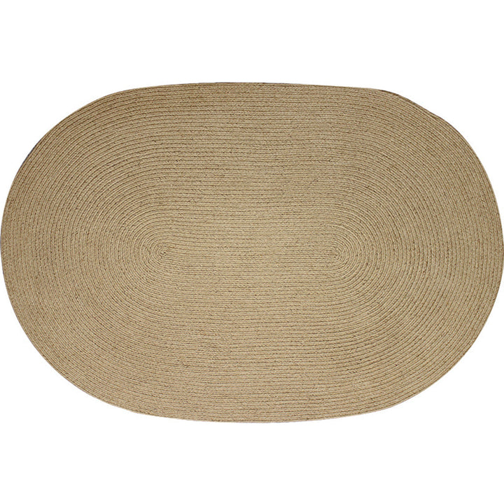 BowLift | Brown Solid Color Rug Sisal Country Rug Pet Friendly Washable Non-Slip Rug for Bedroom