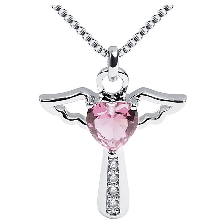 Winged Heart Pendant Necklace Bowlift
