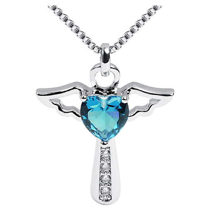 Winged Heart Pendant Necklace Bowlift