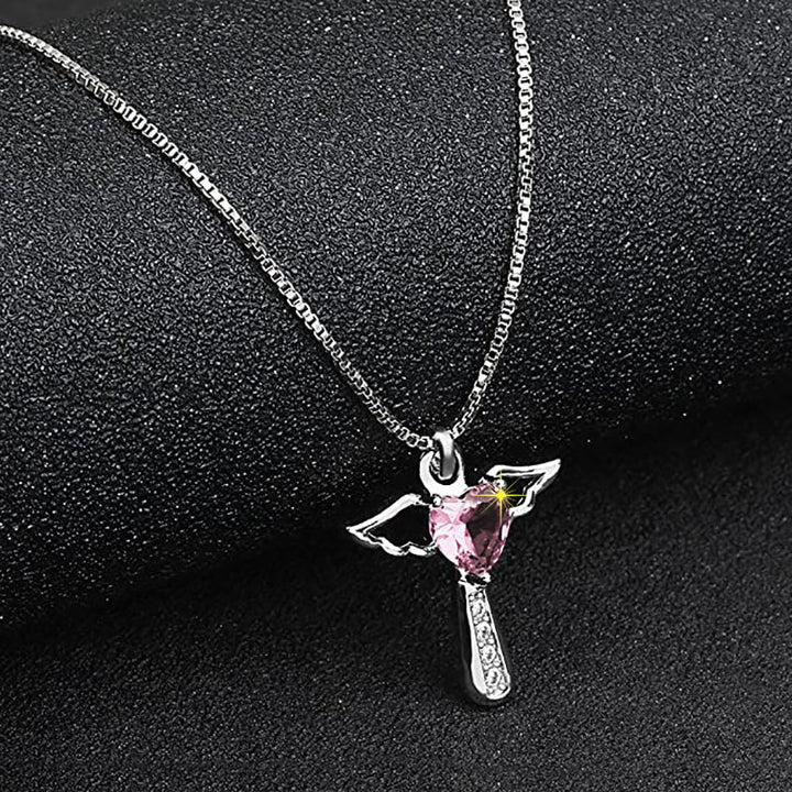 Winged Heart Pendant Necklace Bowlift