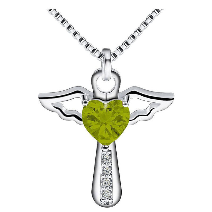 Winged Heart Pendant Necklace Bowlift