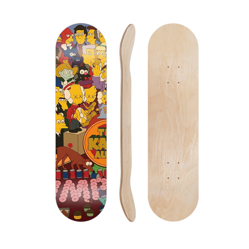 Cartoon-Inspired Skate Deck Bowlift