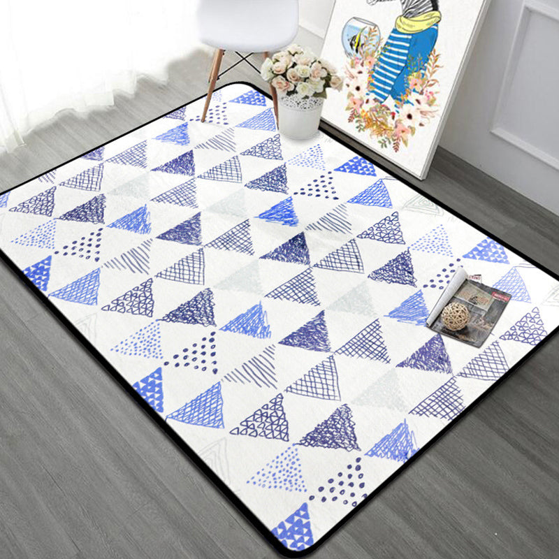 BowLift | Novelty Triangle Indoor Dress Pastel Color Polyester Rug Non-slip Back Area Carpet for Room