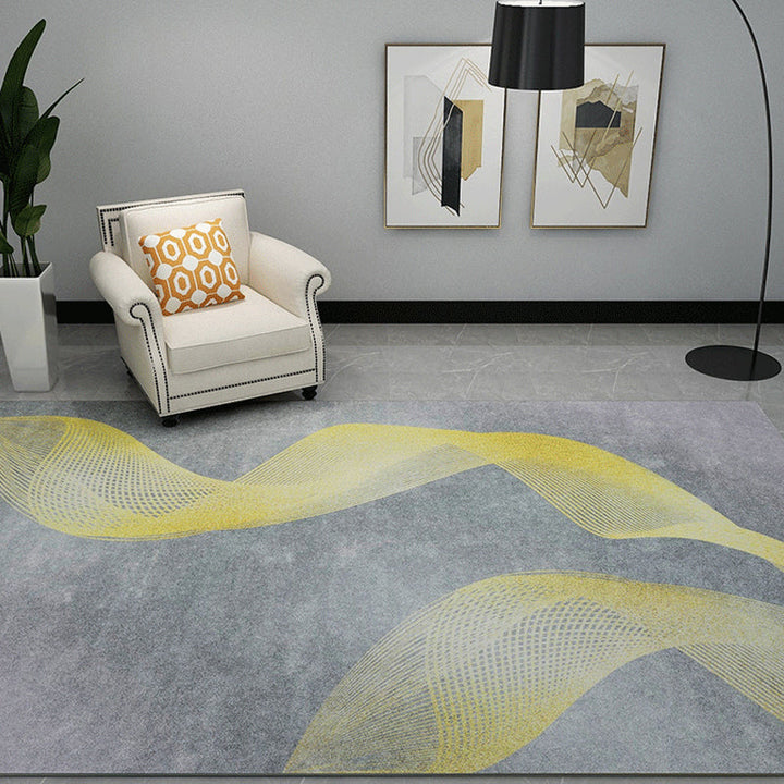 BowLift | Soft Trendy Indoor Dress Multi Color Abstract Pattern Dress Stain Resistant Washable Carpet for Living Room