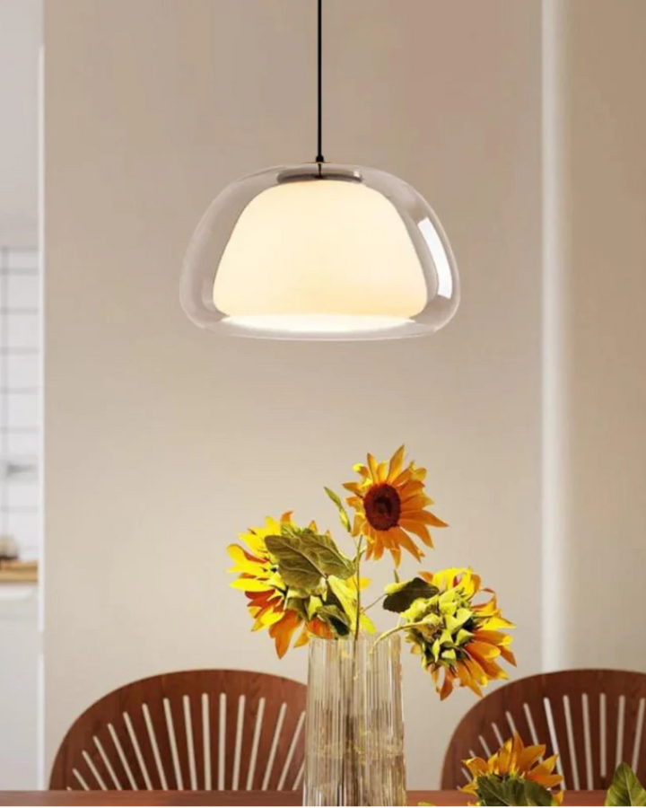 BowLift | Elegant Lamp in the Form of a Glass Dome with Crystal Accent