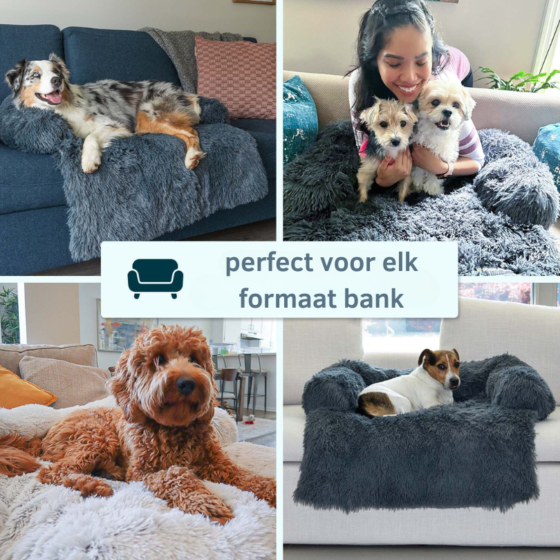 BowLift | Water Repellent Dog Bed Protection with Soft Vegan Fur – Non-slip, Comfortable, Suitable for All Dog Sizes