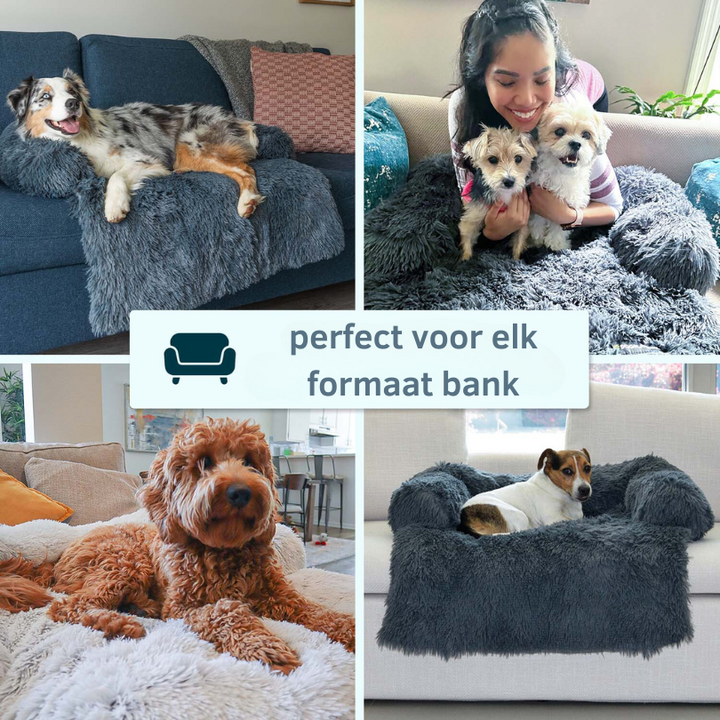 BowLift | Water Repellent Dog Bed Protection with Soft Vegan Fur – Non-slip, Comfortable, Suitable for All Dog Sizes