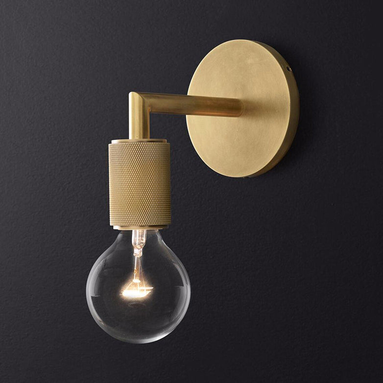 BowLift | Wall Light Brass Metal Double Bulb Sconce