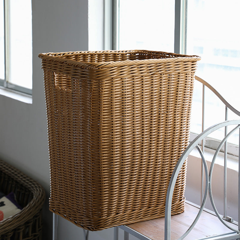 Premium Handwoven Wicker Storage Bin Bowlift