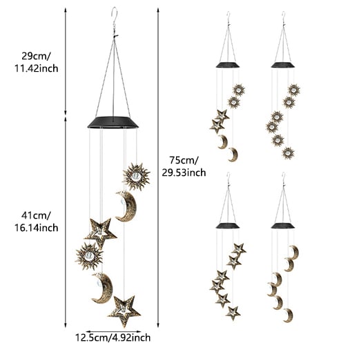 BowLift | Sun Moon Star Solar Pendant Lights