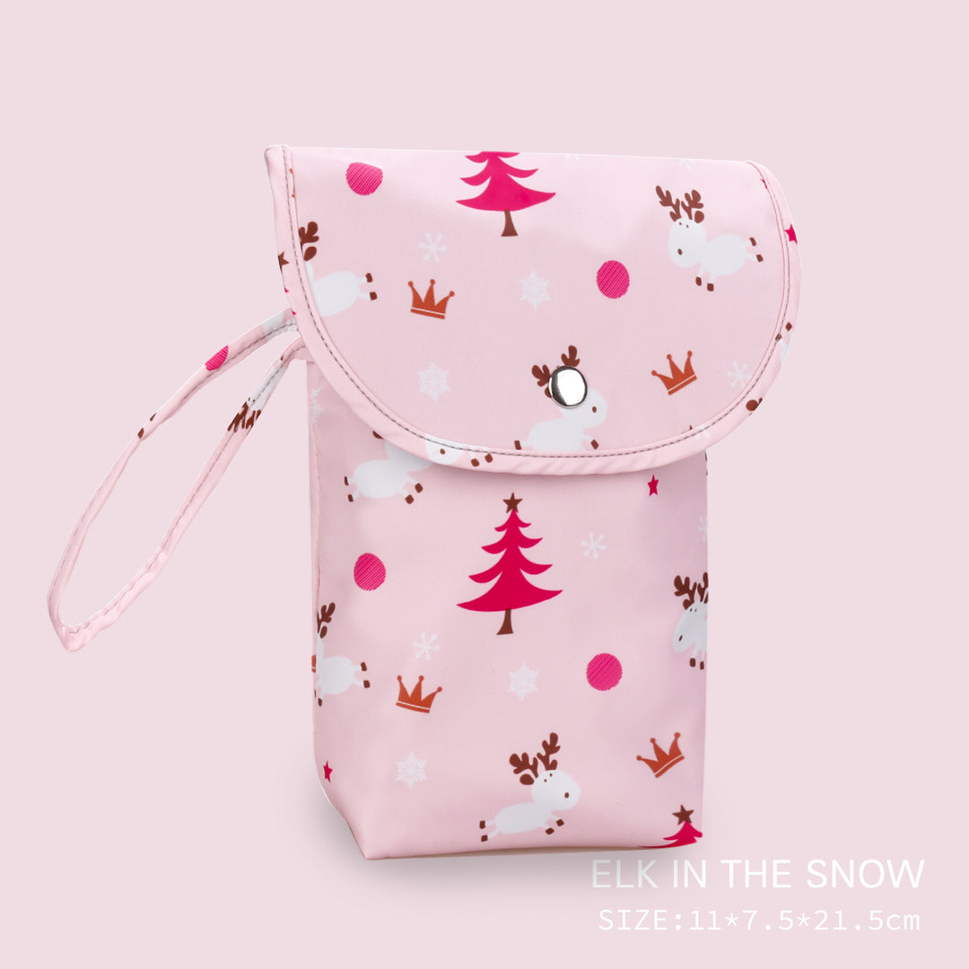 Insulated beverage carrier bag with stylish lemon pattern Bowlift