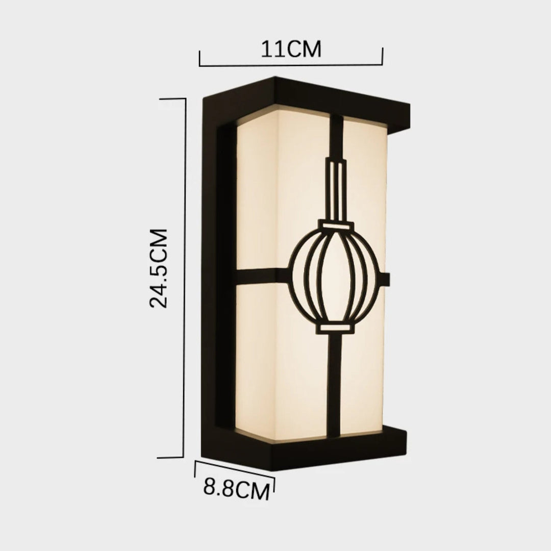BowLift | LumeRadar | Modern LED outdoor wall light with IP65 & radar sensor