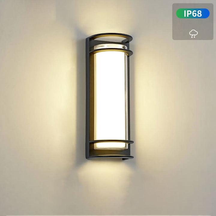 Modern Outdoor Column Waterproof LED Garden Wall Sconce Lamp | Bowlift