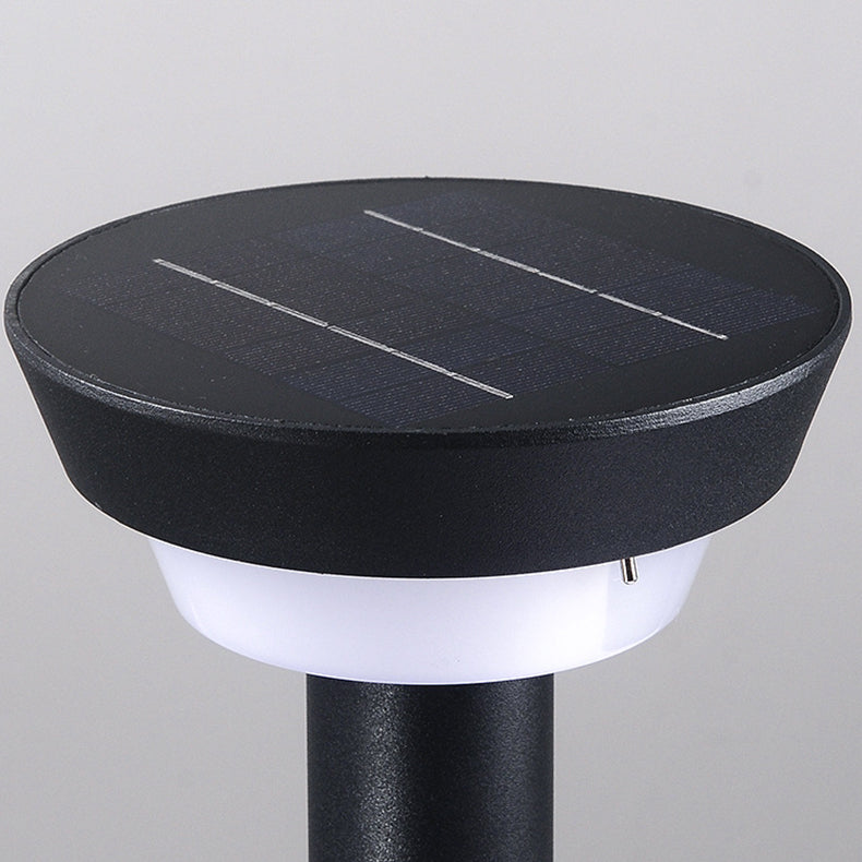 Modern Simplicity Waterproof Solar Round Aluminum Acrylic Outdoor Lights For Garden | Bowlift