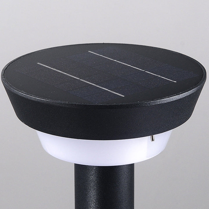 Modern Simplicity Waterproof Solar Round Aluminum Acrylic Outdoor Lights For Garden | Bowlift