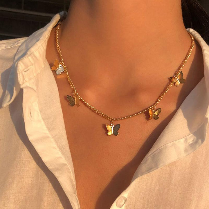 BowLift | Butterfly and Star Pendant Necklace