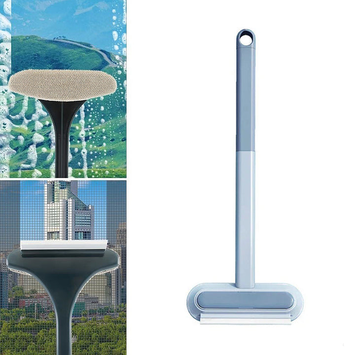 Double-sided Window Screen Cleaning Brush Glass Wiper, Multi-function Pet Hair Lint Remover | Bowlift