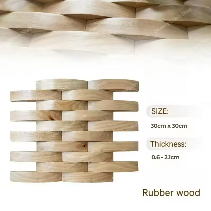 BowLift | 3D Mosaic Wall Panel Solid Wood Acoustic Decor