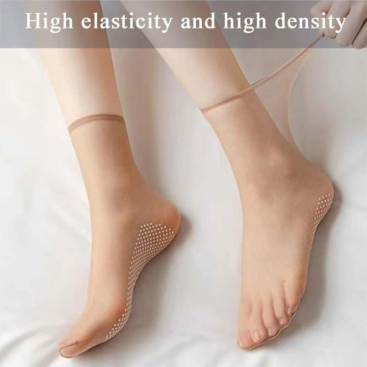 BowLift | Spring Summer Invisible Non-Slip Crystal Silk Socks