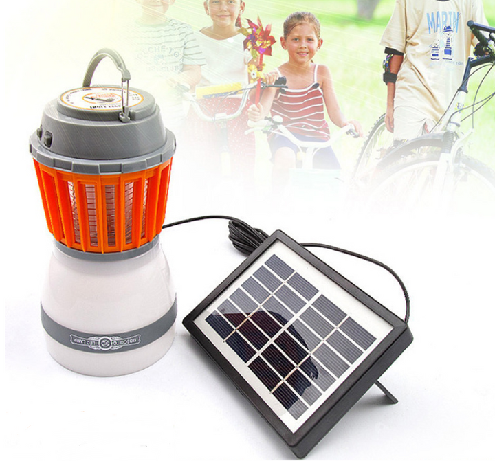 BowLift | Solar LED Mosquito Lamp with Integrated Lantern – Effective Insect Protection and Lighting for Garden and Camping