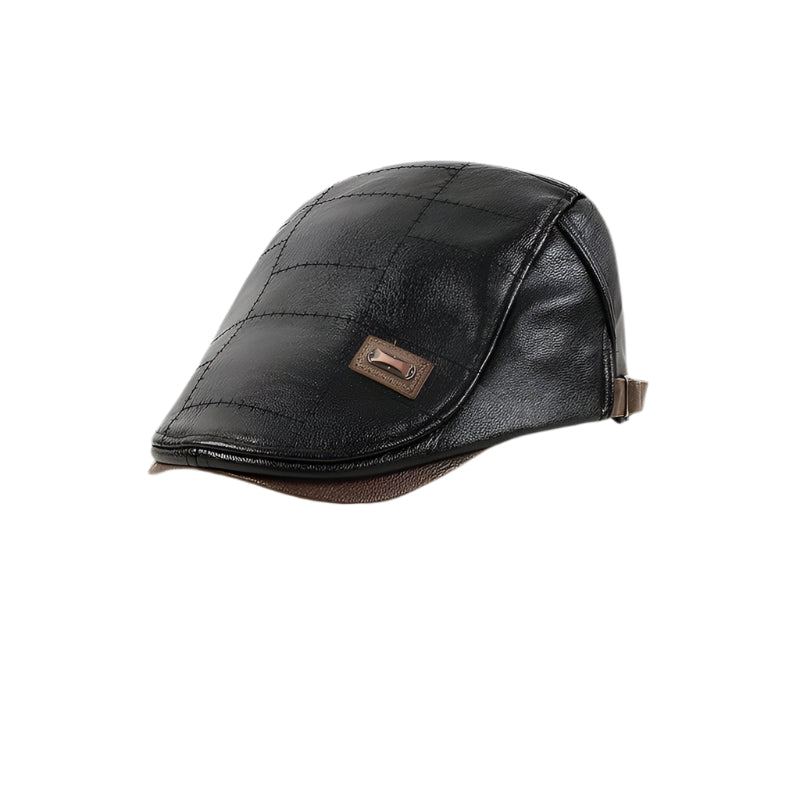 BowLift | ElderLux Plush Leather Beret | Cozy elegance for a warm winter experience