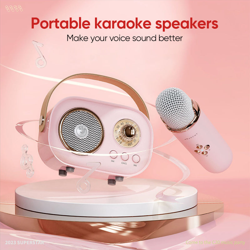 Portable Bluetooth speaker with wireless microphone | Bowlift
