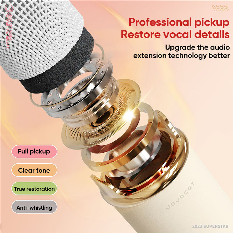 Portable Bluetooth speaker with wireless microphone | Bowlift