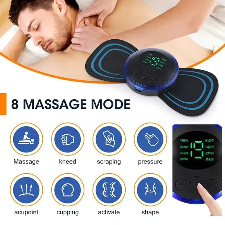 EMS Mini Body Massager Pulse Neck Pain Relief Bowlift