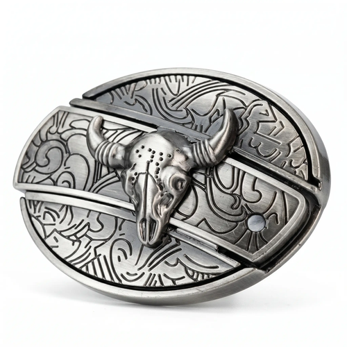 BowLift | Metal Oval Cowboys Belt Buckle