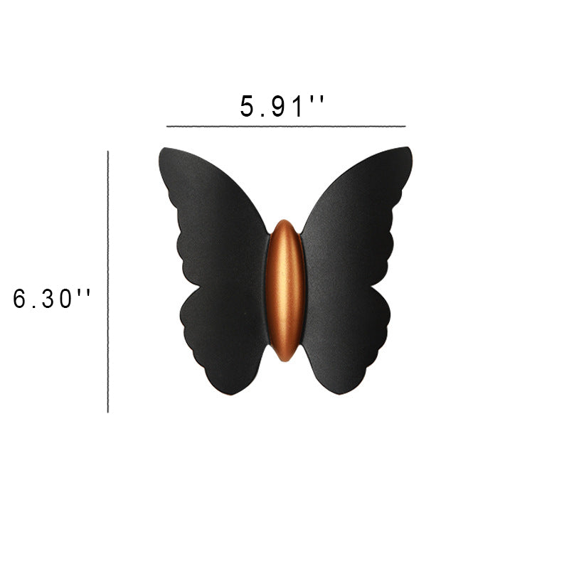Creative Butterfly Shape Outdoor Patio LED Wall Sconce Lamp | Bowlift