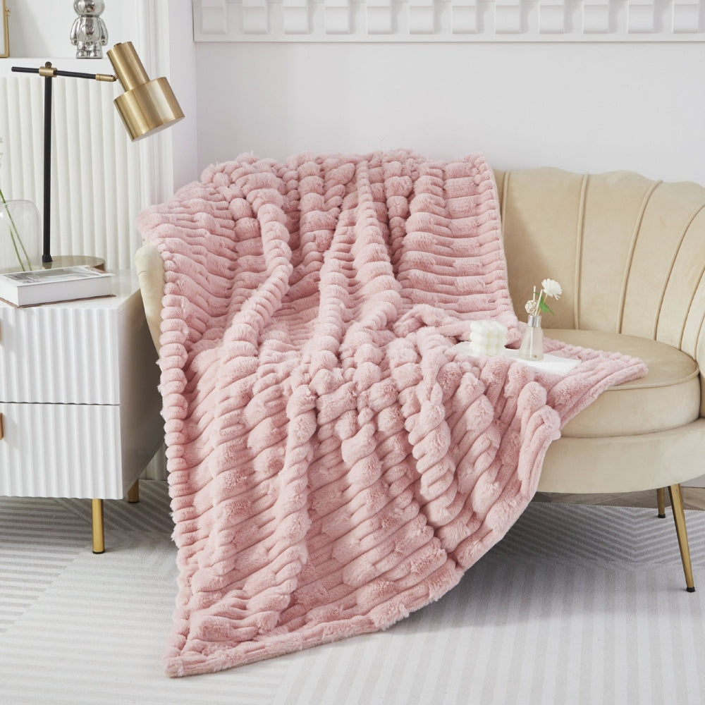 BowLift | Plush Soft Faux Rabbit Blanket
