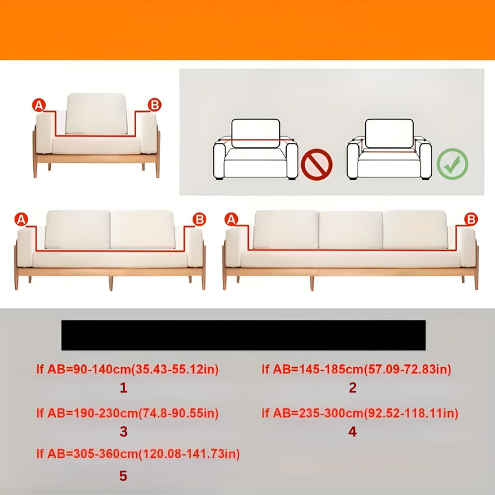 Plush sofa cover (2 pieces) – Soft, warm and decorative | Protects your sofa stylishly | Bowlift
