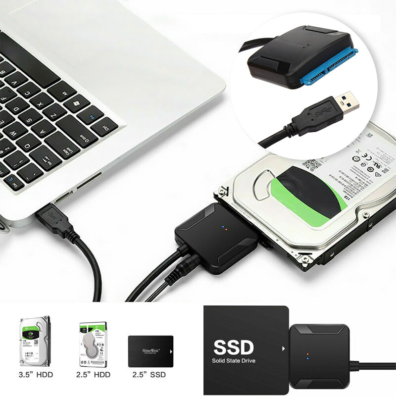 USB 3.0 to SATA III hard drive adapter | Bowlift