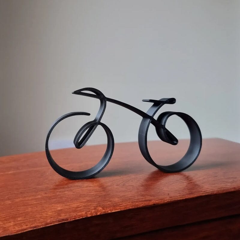 BowLift | Minimalistic Bicycle Sculpture Wire Mesh Style