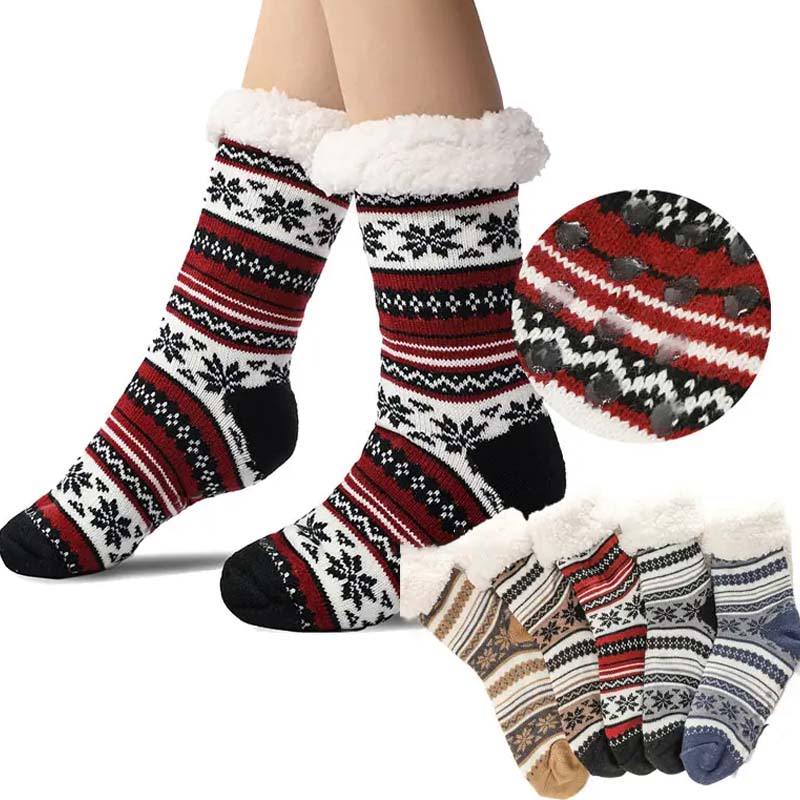 BowLift | Snowflake Ultra-thick  Slipper Home Socks