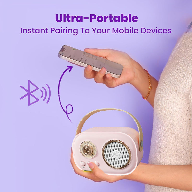 Portable Bluetooth speaker with wireless microphone | Bowlift