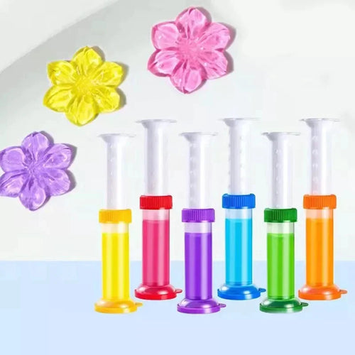 Toilet Freshener Cleaner Gel Flower Stamp Bowlift