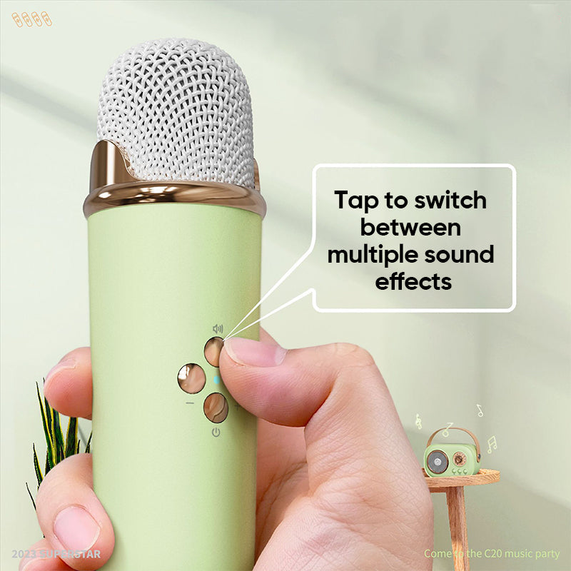 Portable Bluetooth speaker with wireless microphone | Bowlift