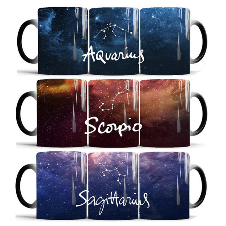 Zodiac Color Changing Magic Mugs, Heat Sensitive Ceramics Cups | Bowlift