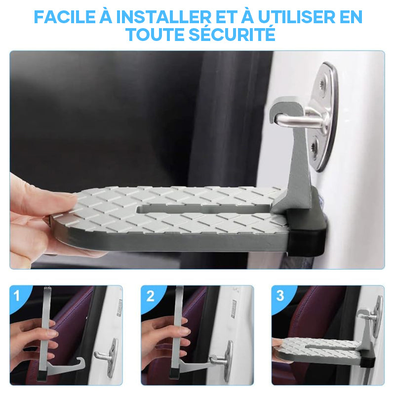 U-shaped door threshold bolt with safety hammer | Bowlift