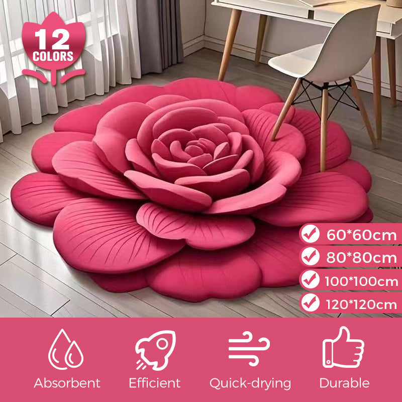 BowLift | FloraLux Elegant Floor Mat | Plush comfort with diatomaceous earth for quick-drying elegance