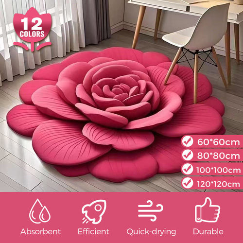 BowLift | FloraLux Elegant Floor Mat | Plush comfort with diatomaceous earth for quick-drying elegance