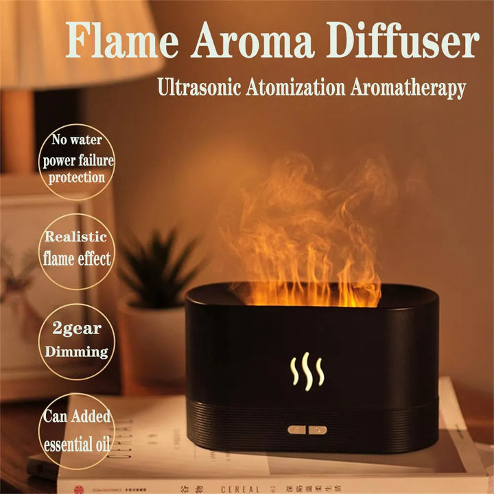Electric Air Flame Humidifier Bowlift