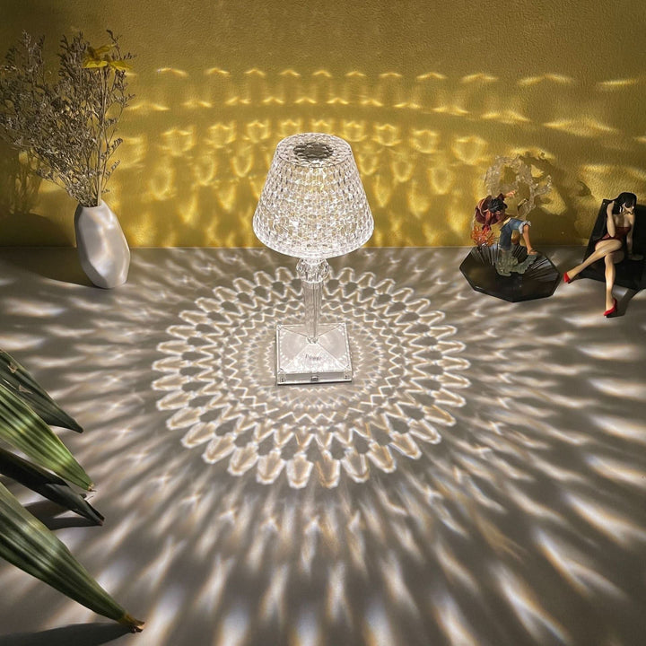BowLift | Rechargeable Crystal Lampshade Touch LED Lamp