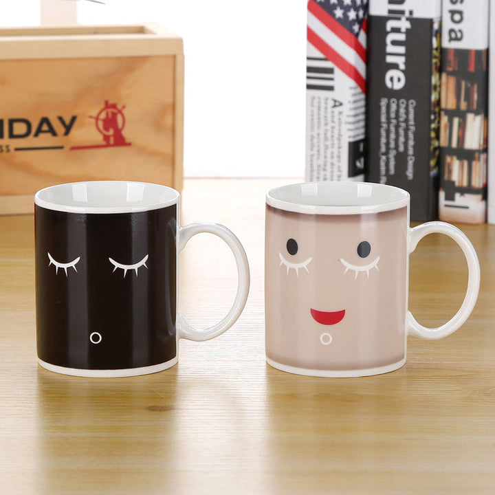 Morning Smiley Magic Heat Sensitive Color Changing Ceramic Coffee Mug | Bowlift